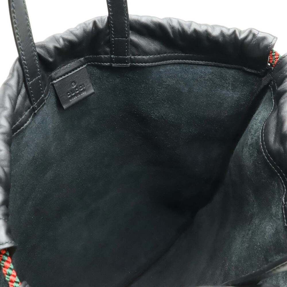 GUCCI Black Leather Backpack - Picture 8 of 9